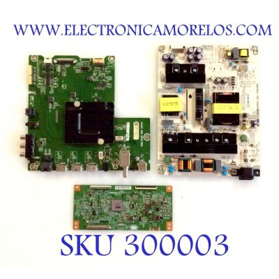 KIT DE TARJETAS TV HISENSE  / MAIN 231575 RSAG7.820.8252/ROH / T-CON EATDJ6E13  E222034 / FUENTE 222172 RSAG7.820.7748/ROH / PANEL HD500S1U01\S0\GM\ROH / MODELO 50R6E R50G1815